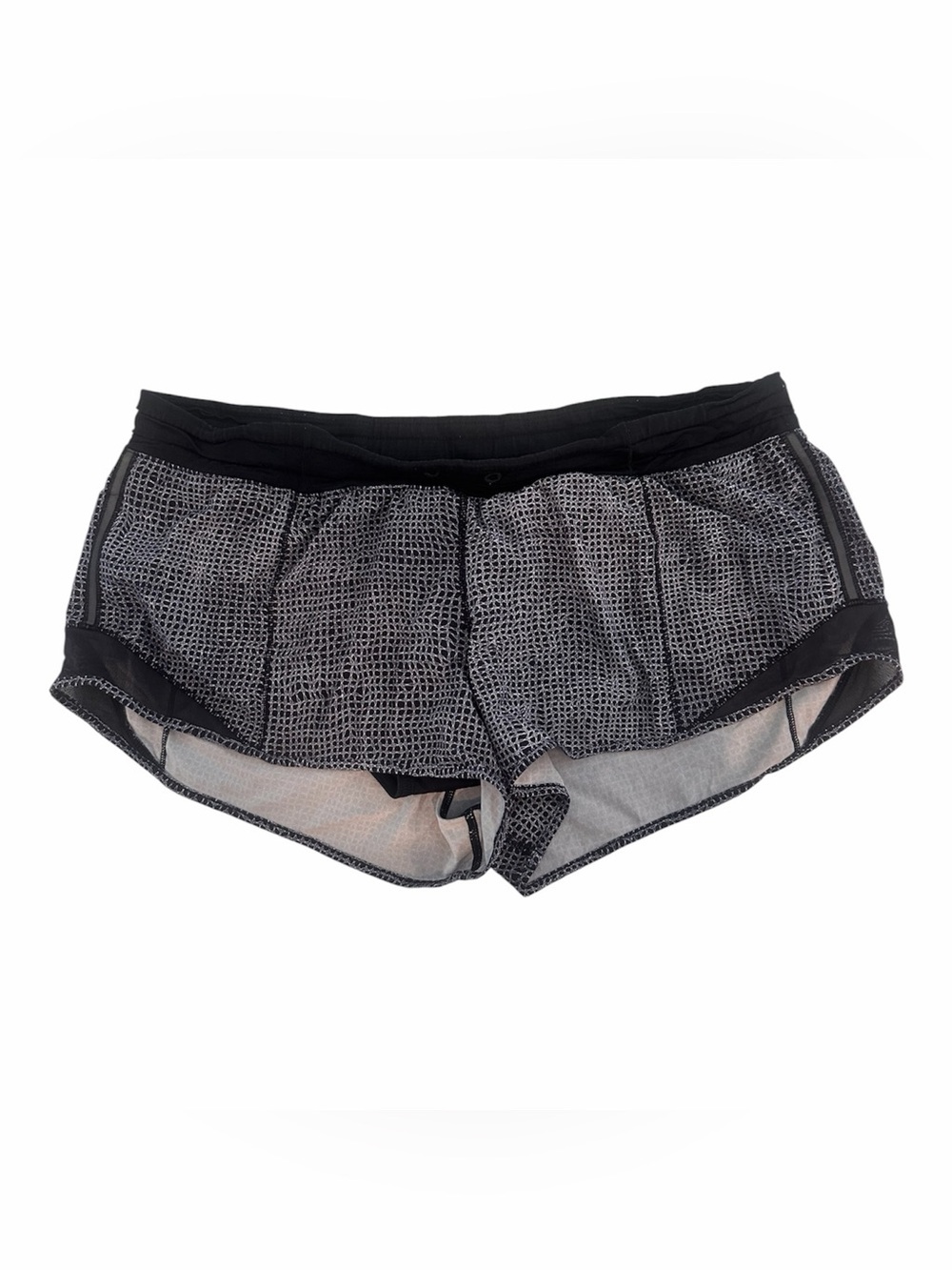 lululemon athletica Black and Gray Women's Athletic Shorts